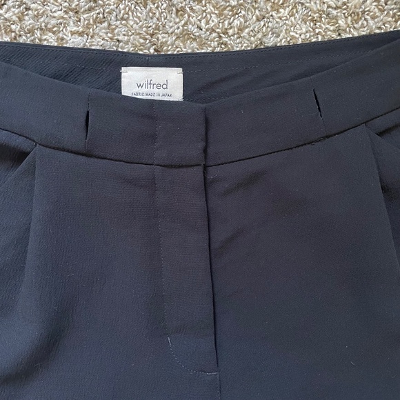 Wilfred Aritzia Allant Cuffed Trouser work Pants, black size 4 - Picture 6 of 10